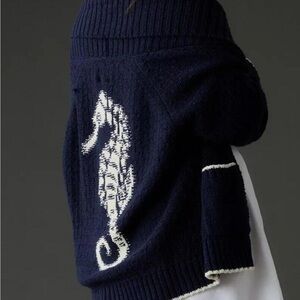 Anthropologie Maeve Seahorse Cardigan